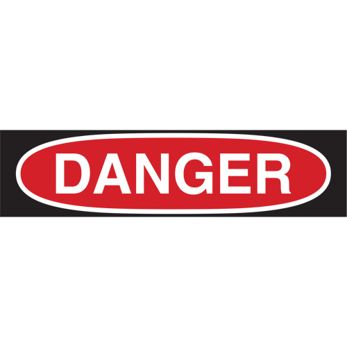 "Danger" Sign, 7" x 10", Polystyrene, English
