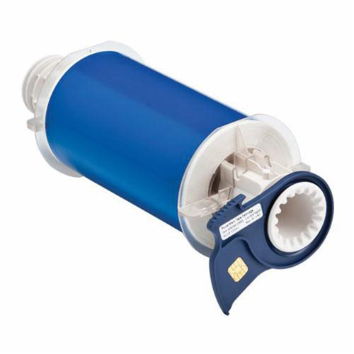 Indoor-Outdoor Label Printer Tape, Vinyl, Blue, 6" Width