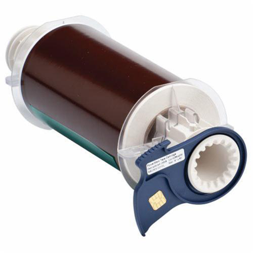 Indoor-Outdoor Label Printer Tape, Vinyl, Brown, 6" Width