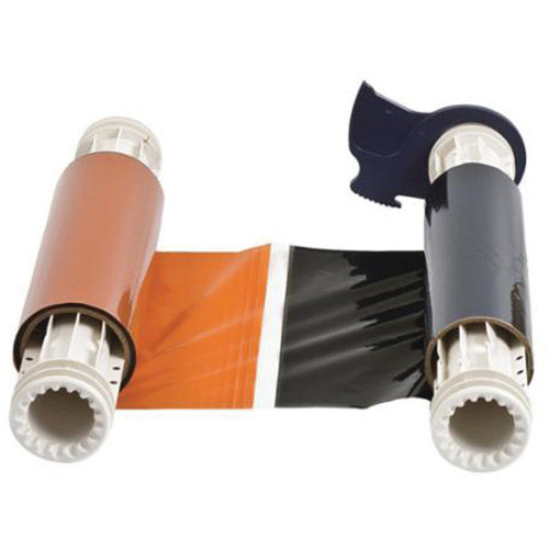 RIBBON POWERMARK 2 CLR 8" BLK/OR. 6.25"X200'