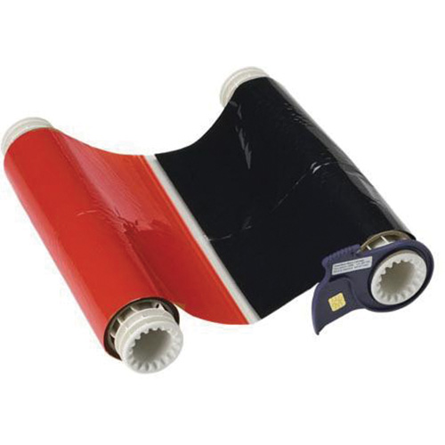 RIBBON POWERMARK 2 CLR 8" BLK/RED 6.25"X200'