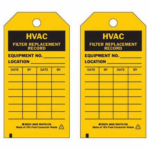 Inspection Record Tags, Polyester, 3" W x 5-3/4" H, English