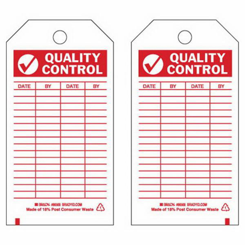 Material Control Tags, Polyester, 3" W x 5-3/4" H, English