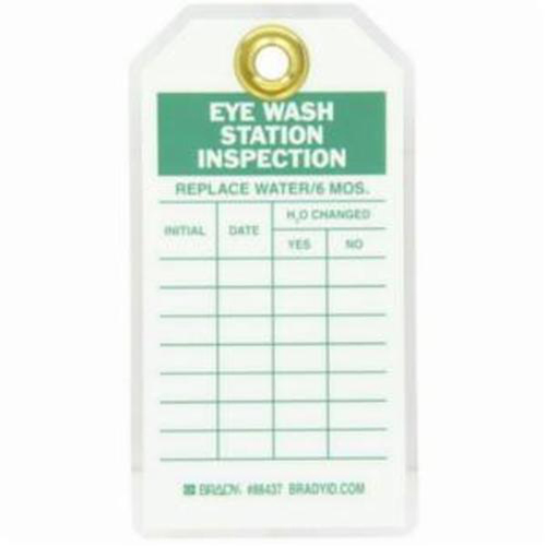 Inspection Record Tags, Polyester, 3" W x 5-3/4" H, English