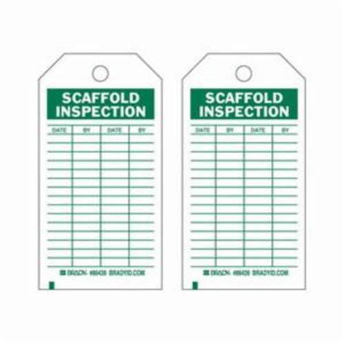 Inspection Record Tags, Polyester, 3" W x 5-3/4" H, English