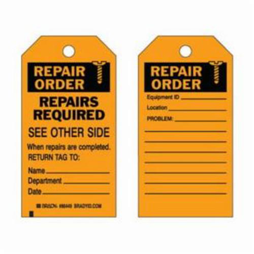 Material Control Tags, Polyester, 3" W x 5-3/4" H, English