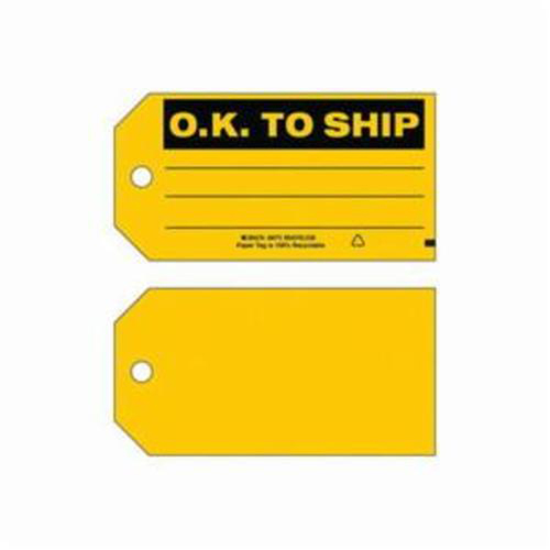 "O.K. To Ship" Production Tags, Paper, 5-3/4" W x 3" H, English