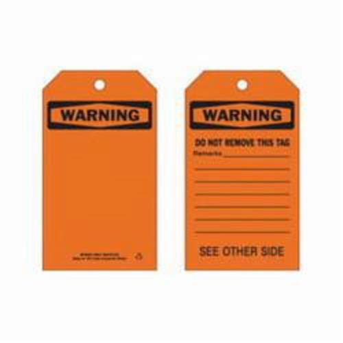Self-Laminating Safety Tags, Polyester, 4" W x 7" H, English