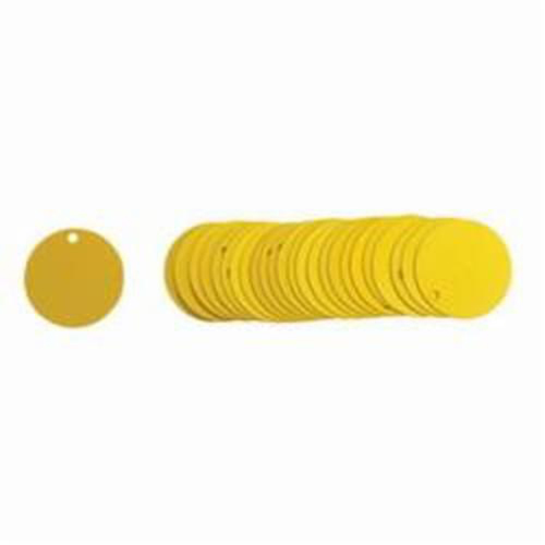 Blank Round Valve Tags, Aluminum, 2" dia