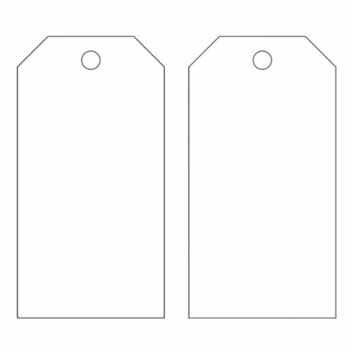Blank Self-Laminating Accident Prevention Tags, Metal, 3" W x 5-3/4" H