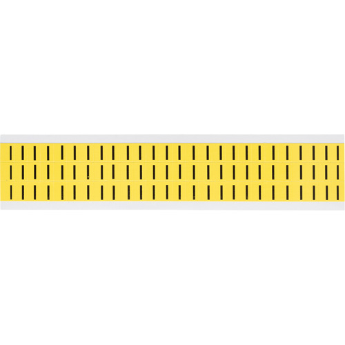 Individual Number and Letter Labels, I, 3/8" H, Black on Yellow