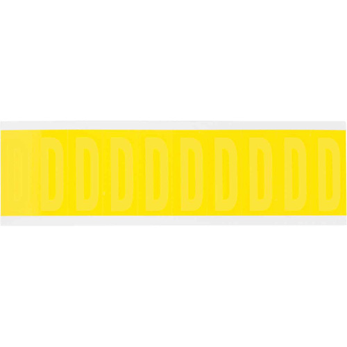 Repositionable Individual Number & Letter Labels, Blank, 2" H, Yellow