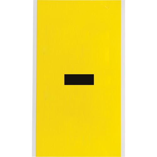 Repositionable Individual Number & Letter Label, Dash (-), 6" H, Black on Yellow