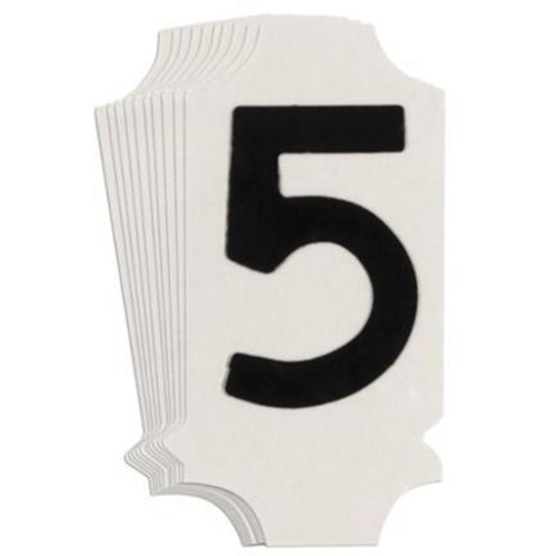 Quick-Align® Individual Gothic Number and Letter Labels, 5, 1" H, Black