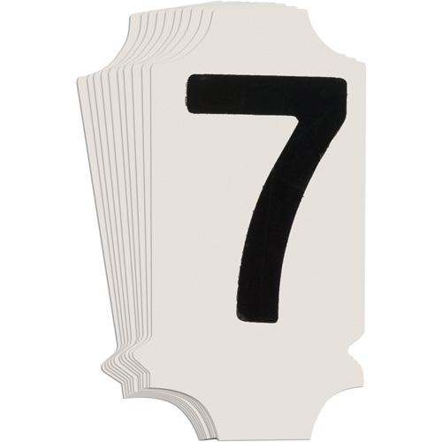 Quick-Align® Individual Gothic Number and Letter Labels, 7, 1" H, Black