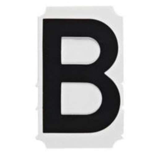 Quick-Align® Individual Gothic Number and Letter Labels, B, 1" H, Black
