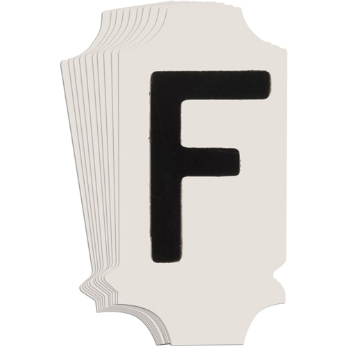 Quick-Align® Individual Gothic Number and Letter Labels, F, 1" H, Black