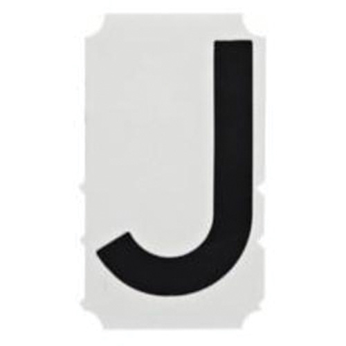Quick-Align®Individual Gothic Number and Letter Labels, J, 1" H, Black