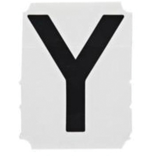 Quick-Align® Individual Gothic Number & Letter Labels, Y, 1" H, Black