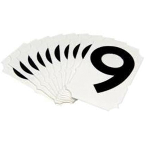 Quick-Align® Individual Gothic Number and Letter Labels, 9, 2" H, Black