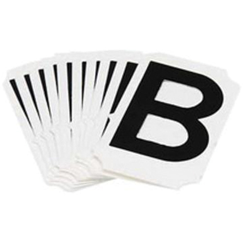 Quick-Align® Individual Gothic Number and Letter Labels, B, 2" H, Black