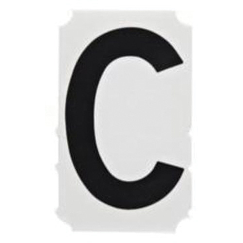Quick-Align® Individual Gothic Number and Letter Labels, C, 2" H, Black