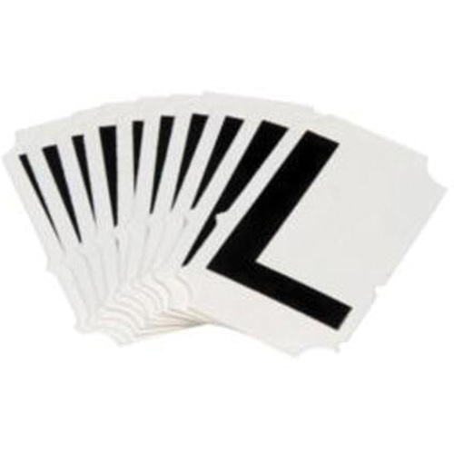 Quick-Align®Individual Gothic Number and Letter Labels, L, 2" H, Black