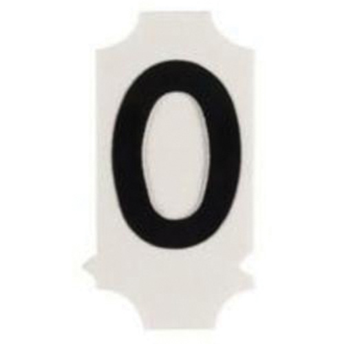Quick-Align® Individual Gothic Number & Letter Labels, O, 2" H, Black