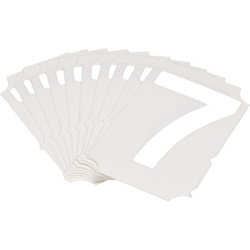 Quick-Align® Individual Gothic Number and Letter Labels, 7, 2" H, White