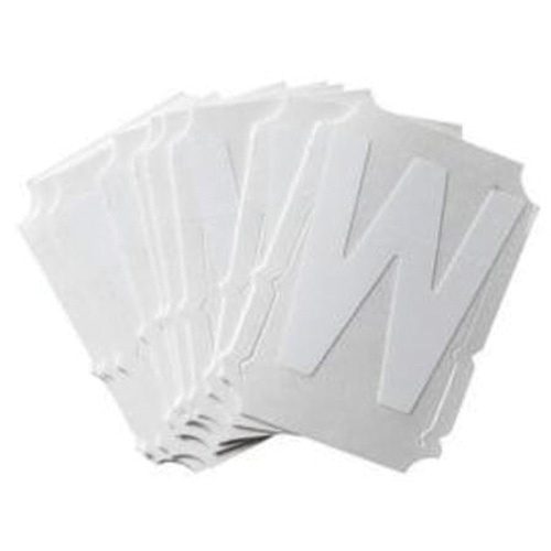 Quick-Align® Individual Gothic Number & Letter Labels, W, 2" H, White
