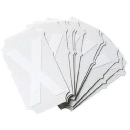 Quick-Align® Individual Gothic Number & Letter Labels, X, 2" H, White