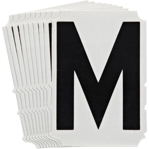 Quick-Align® Individual Gothic Number & Letter Labels, M, 3" H, Black