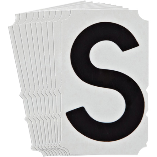 Quick-Align® Individual Gothic Number & Letter Labels, S, 3" H, Black
