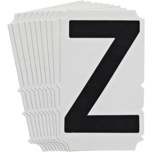 Quick-Align® Individual Gothic Number & Letter Labels, Z, 3" H, Black