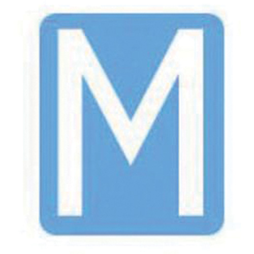 Quick-Align® Individual Gothic Number & Letter Labels, M, 3" H, White