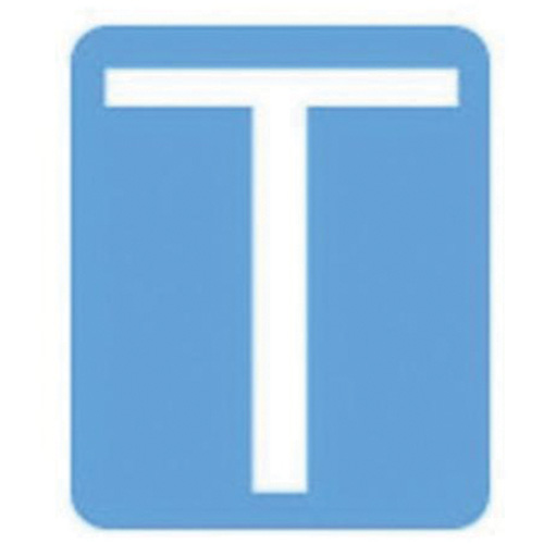 Quick-Align® Individual Gothic Number & Letter Labels, T, 3" H, White