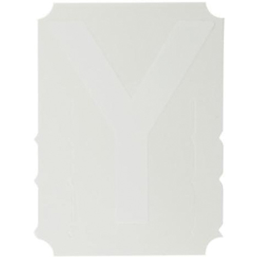 Quick-Align® Individual Gothic Number & Letter Labels, Y, 3" H, White