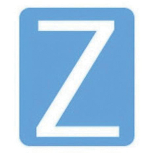 Quick-Align® Individual Gothic Number & Letter Labels, Z, 3" H, White