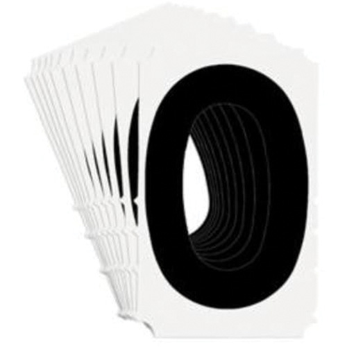 Quick-Align® Individual Gothic Number and Letter Labels, 0, 4" H, Black