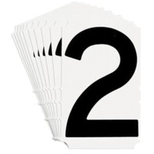 Quick-Align® Individual Gothic Number and Letter Labels, 2, 4" H, Black