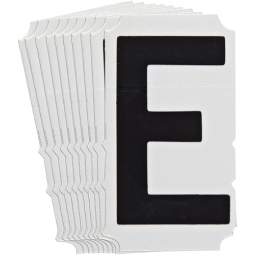 Quick-Align® Individual Gothic Number and Letter Labels, E, 4" H, Black