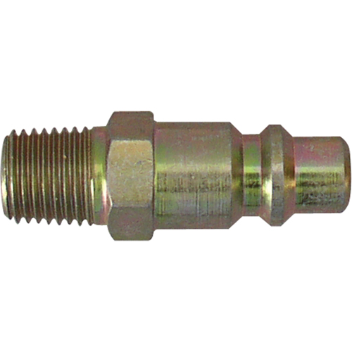 Quick Couplers - 3/8" Industrial, One Way Shut-Off - Plugs, 1/4"