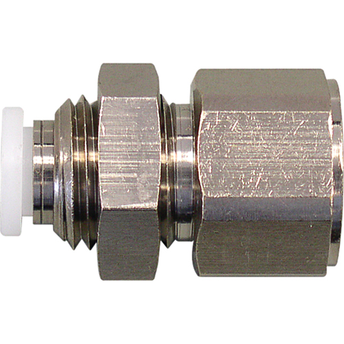 Topfit Female Threaded Bulkhead Connector Fitter, 1/2" Dia, Polymer