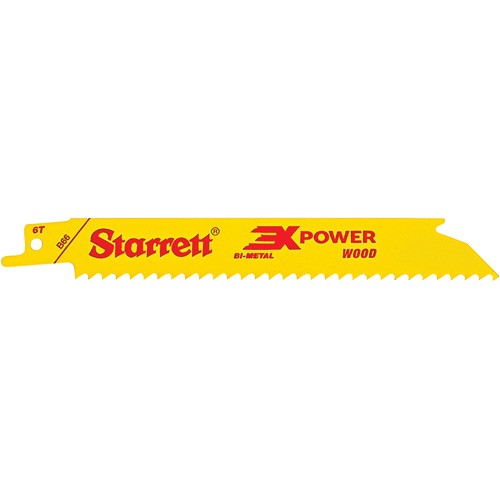 Fastcut™ General Purpose Reciprocating Blades, Bi-Metal, 6 TPI, 6" L x 3/4" W