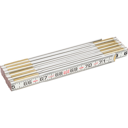 Red End® Flat Reading Rule, 6' L, Wood