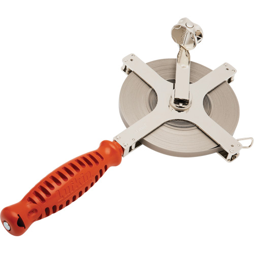 Surveying & Engineer's Chrome Clad® Tape Measure with Blank Leader, 3/8" x 200'