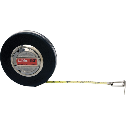Banner® Engineer's Yellow Clad Tape Measure, 3/8" x 50'