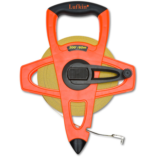 Fiberglass SAE/Metric Dual Sided Tape Measure, 1/2" x 200'