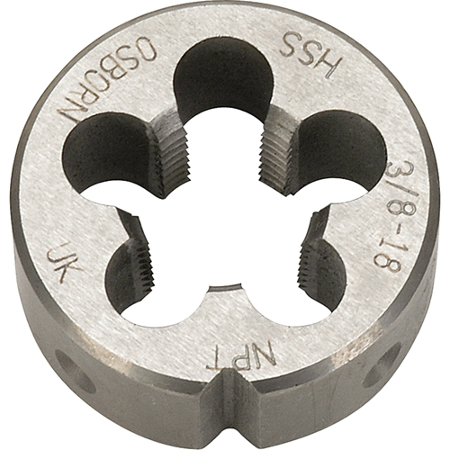 Pipe Die, 1/8"-28 Thread, High Speed Steel