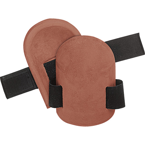 Molded Knee Pad, Hook and Loop Style, Rubber Caps, Rubber Pads